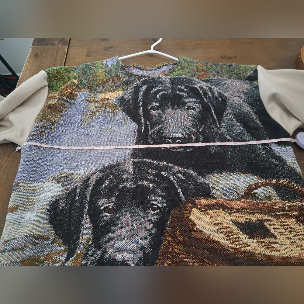 Upcycled, Handmade Tapestry Dog pullover - Picture 5 of 5